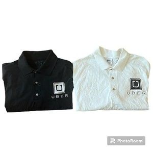 Uber Polos - 1 black/1 white Gilden DryBlend